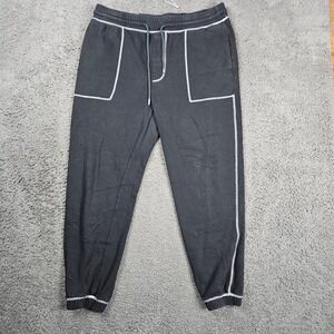 Elwood Mens XL Sweatpants‎ Black Lounge Drawstring Activewear Athleisure
